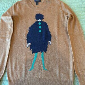 J Crew women's wool sweater - brown - excellent condition